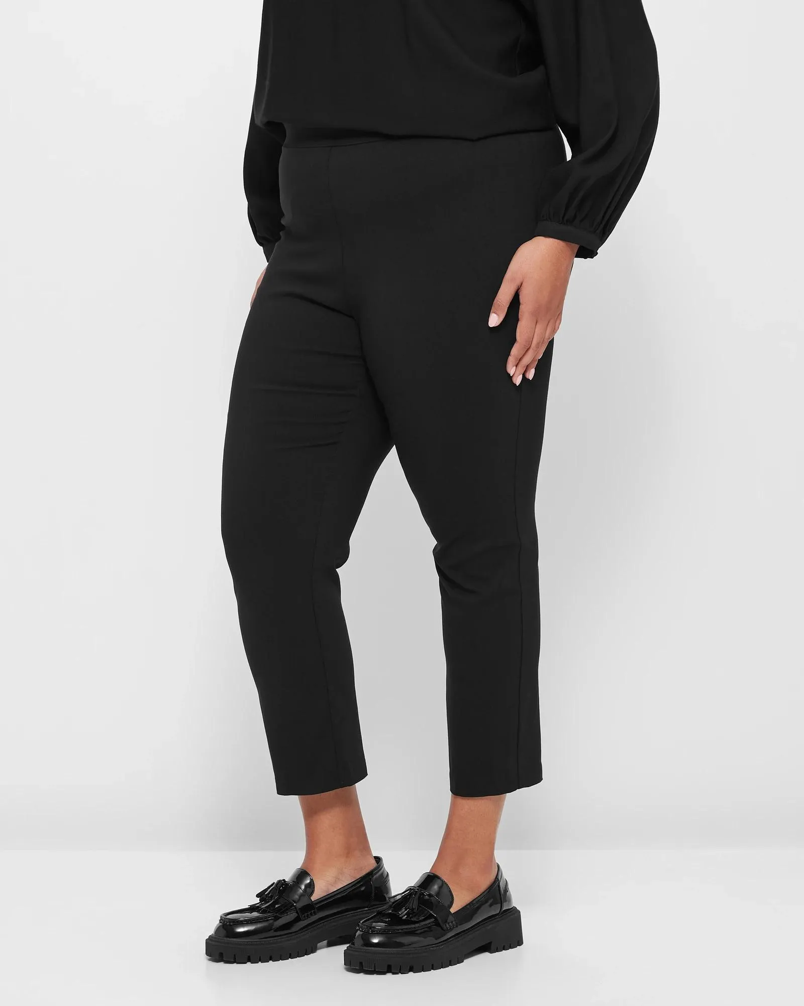 popular  Plus Size 7/8 Length Bengaline Pants