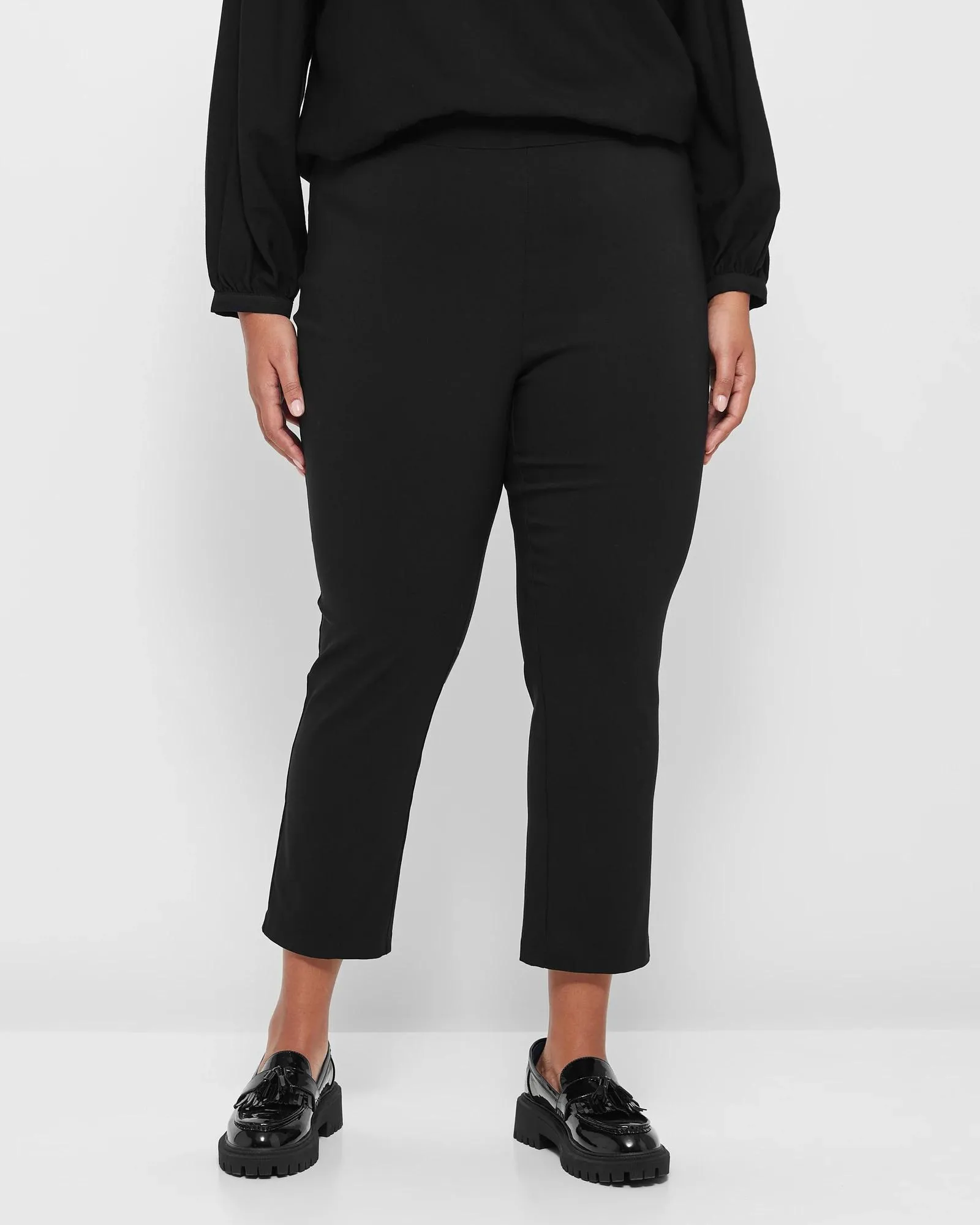 popular  Plus Size 7/8 Length Bengaline Pants