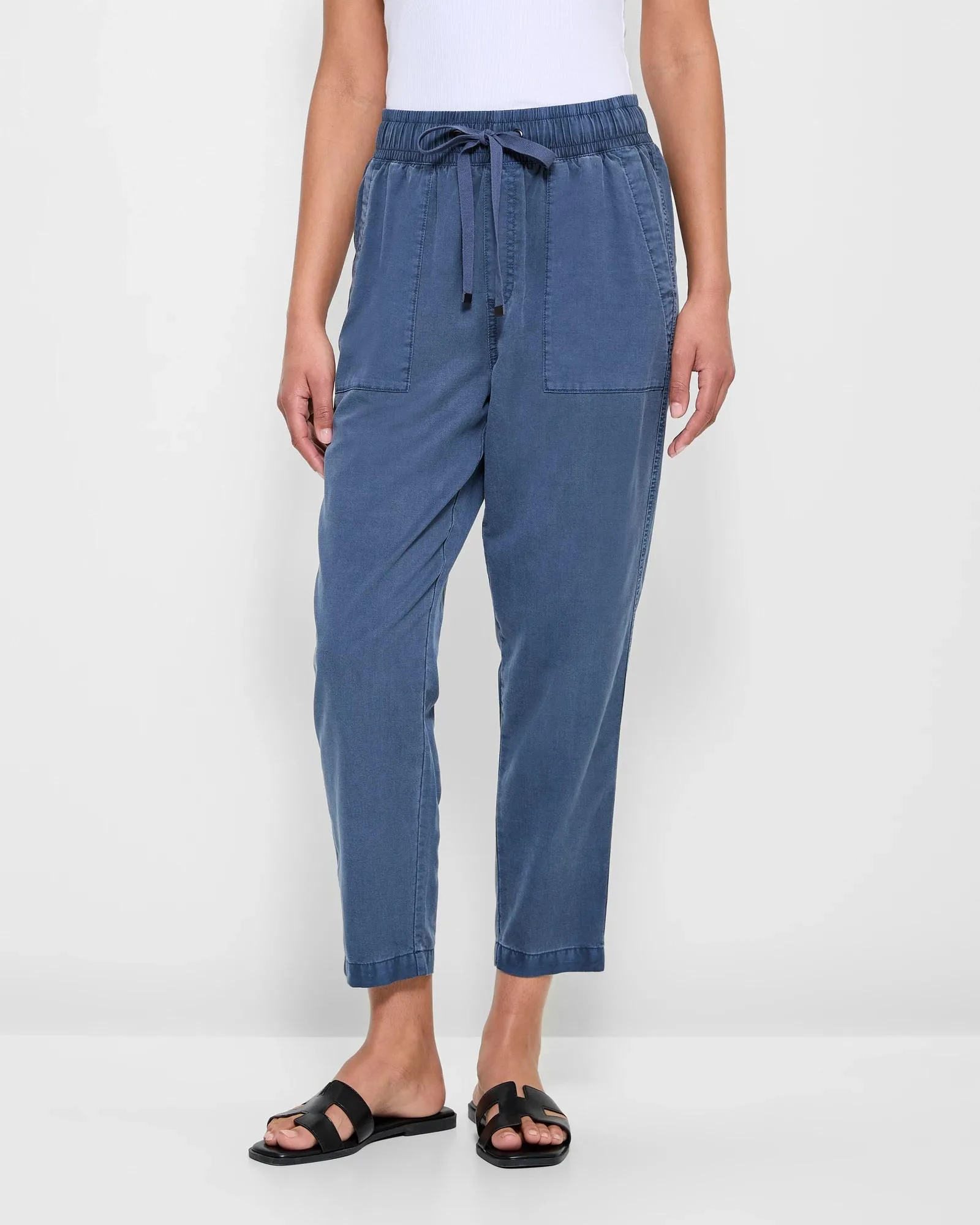 popular  Relaxed Slub Pants - Dutch Blue