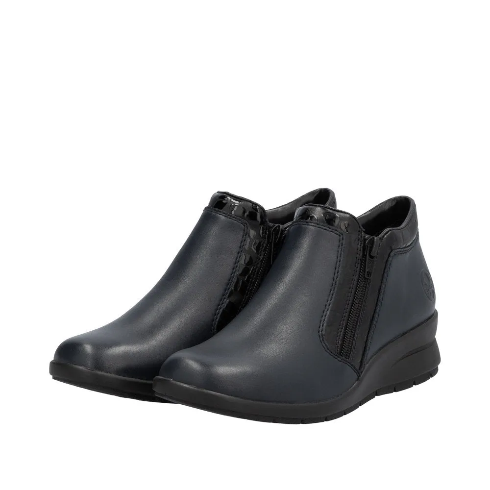 Rieker Womens Ankle Boot L4883-14 Blue Combination