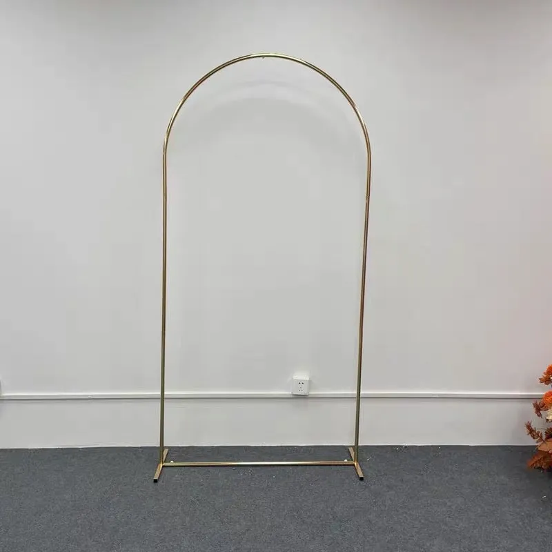 Set of 3 Chrome gold Stand Round Arch u shape chiara 2m tall