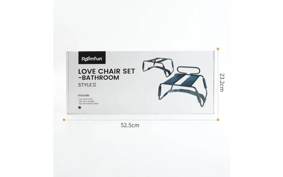 Sex Chair Adjustable Height Black w Arch Bridge Dildo Attachment