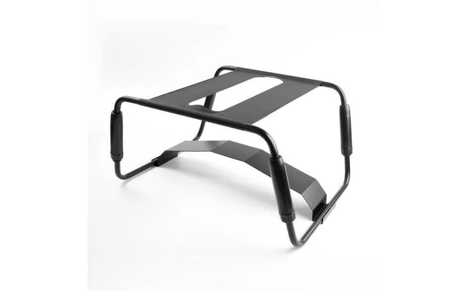 Sex Chair Adjustable Height Black w Arch Bridge Dildo Attachment