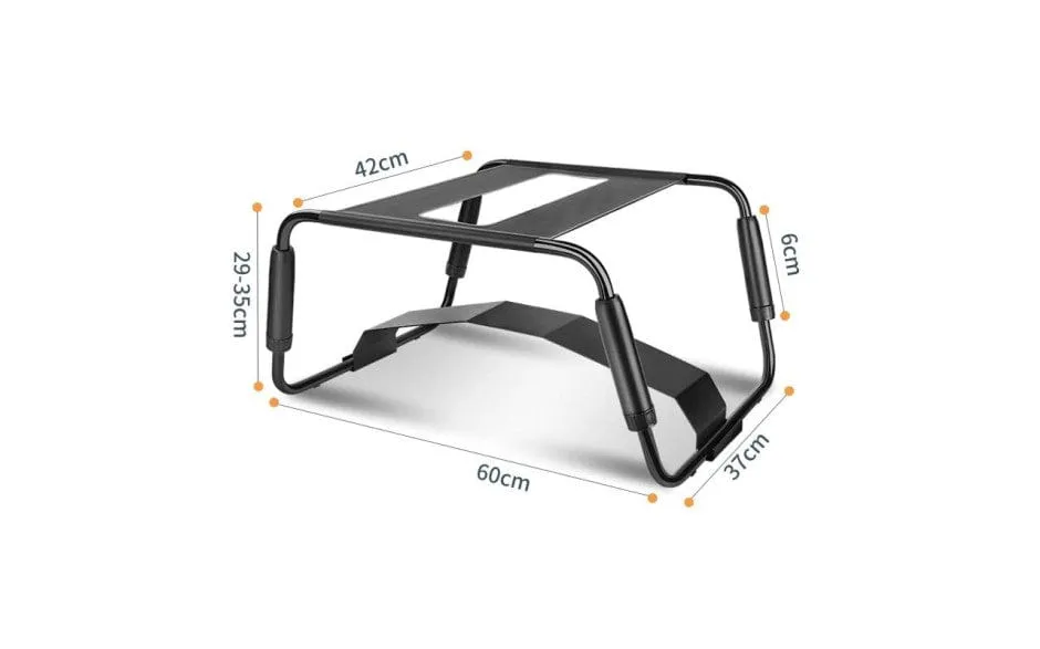 Sex Chair Adjustable Height Black w Arch Bridge Dildo Attachment