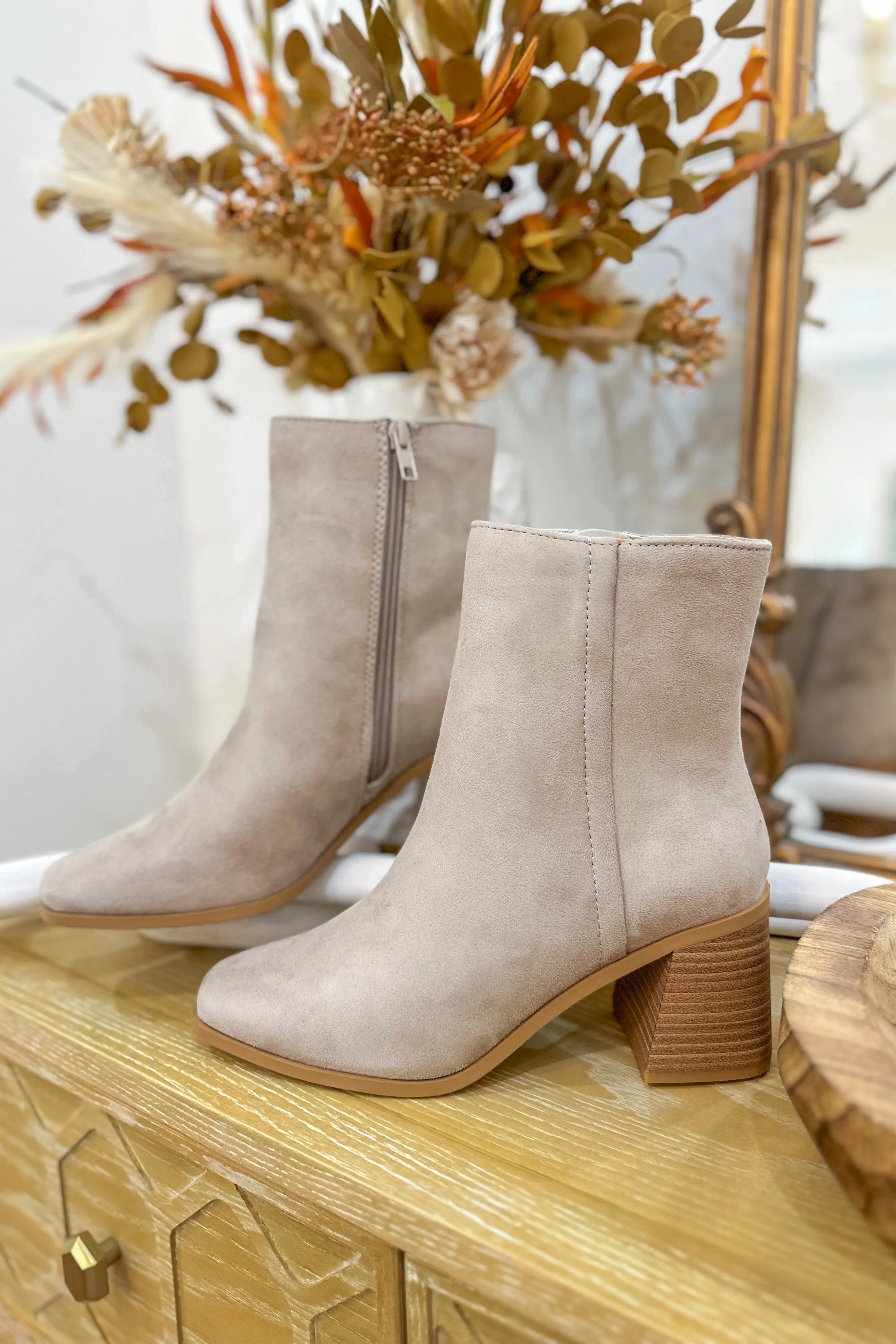 Soda Chukar Square Toe Ankle Booties *FINAL SALE*
