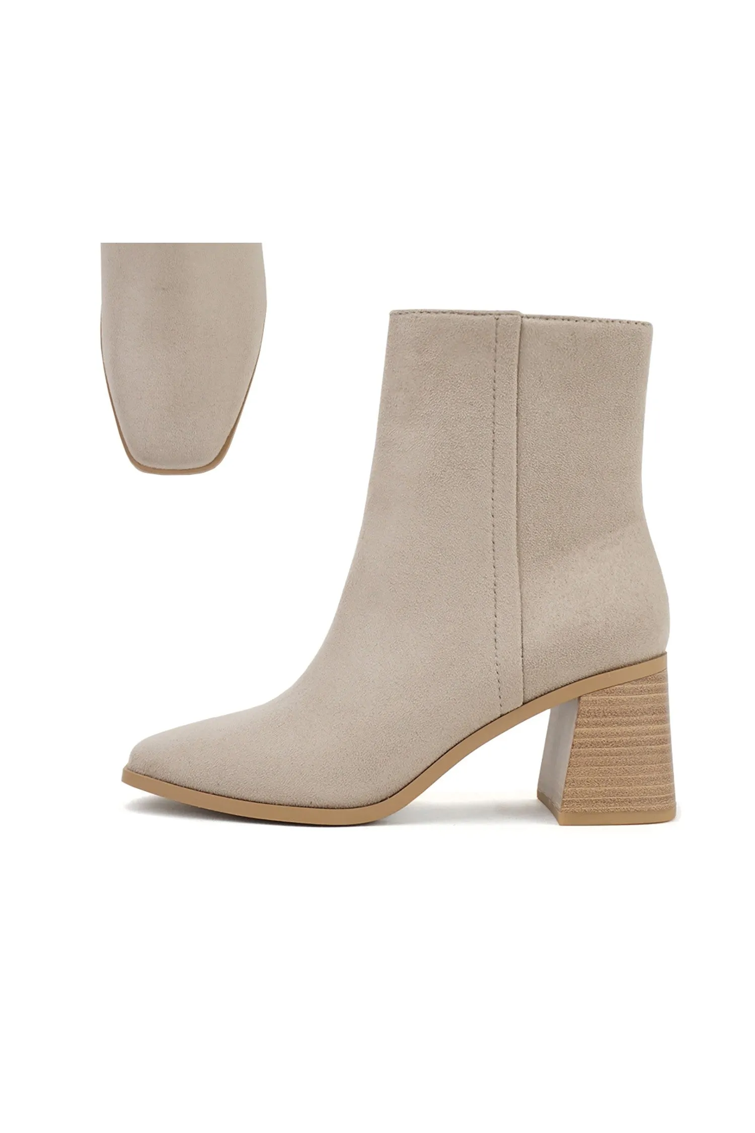 Soda Chukar Square Toe Ankle Booties *FINAL SALE*