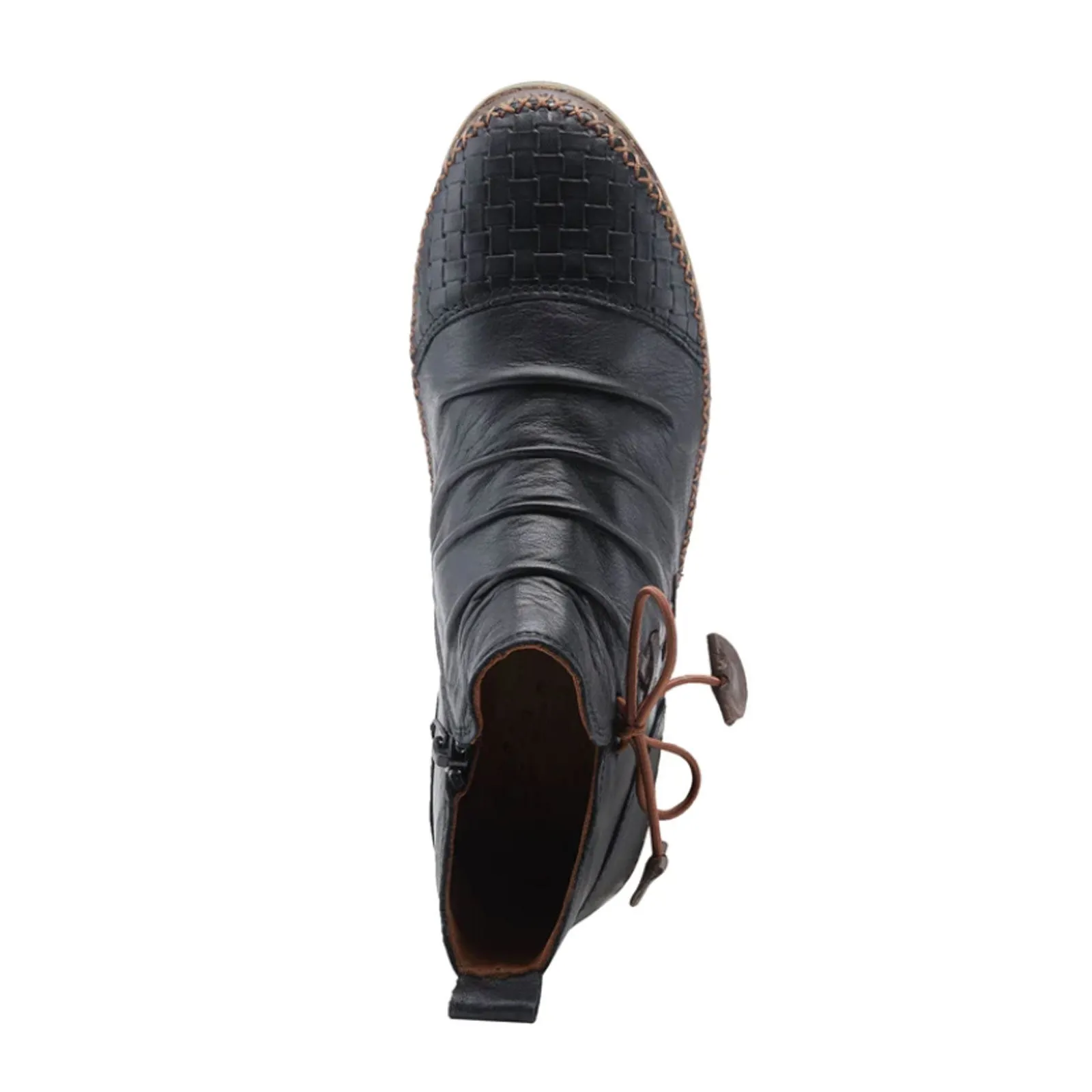 Spring Step Pomeroy Ankle Boot (Women) - Black Leather