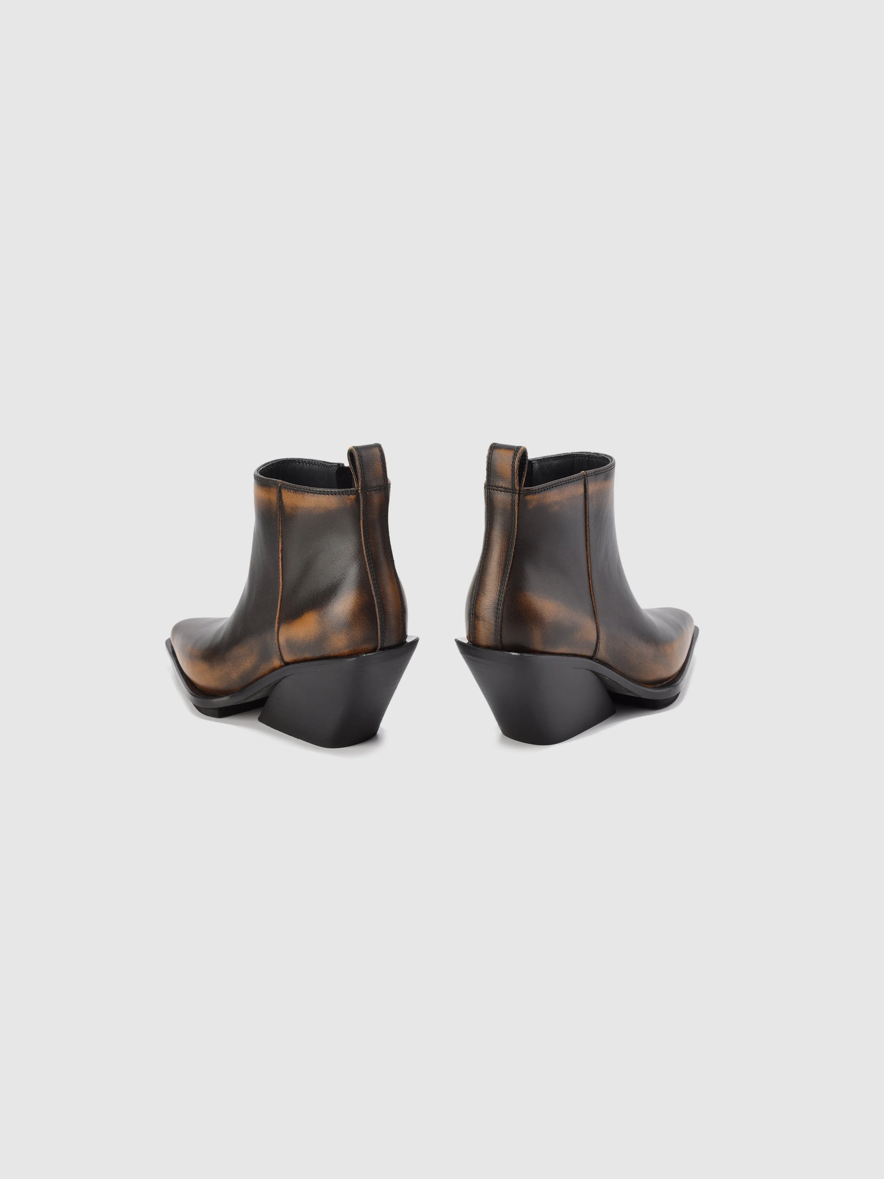 Square-Toe Ankle Boots