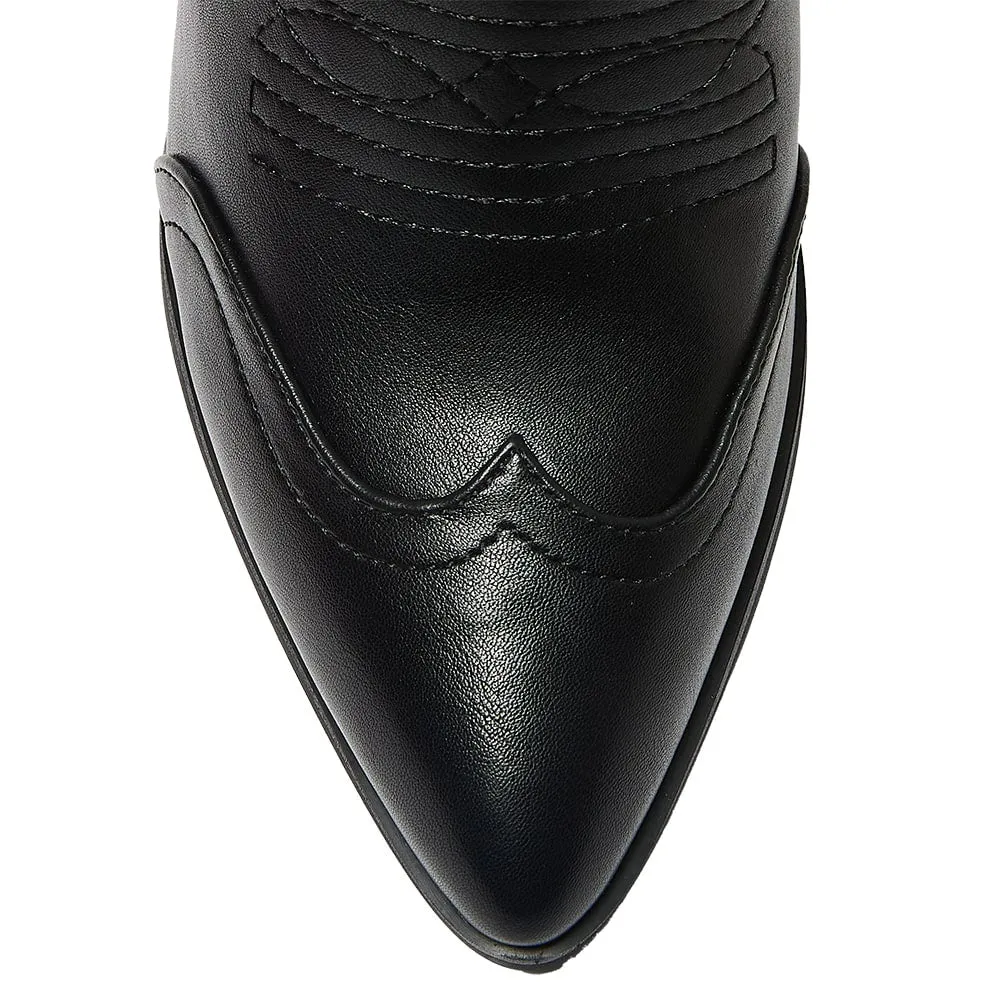 Tammy Boot in Black Smooth