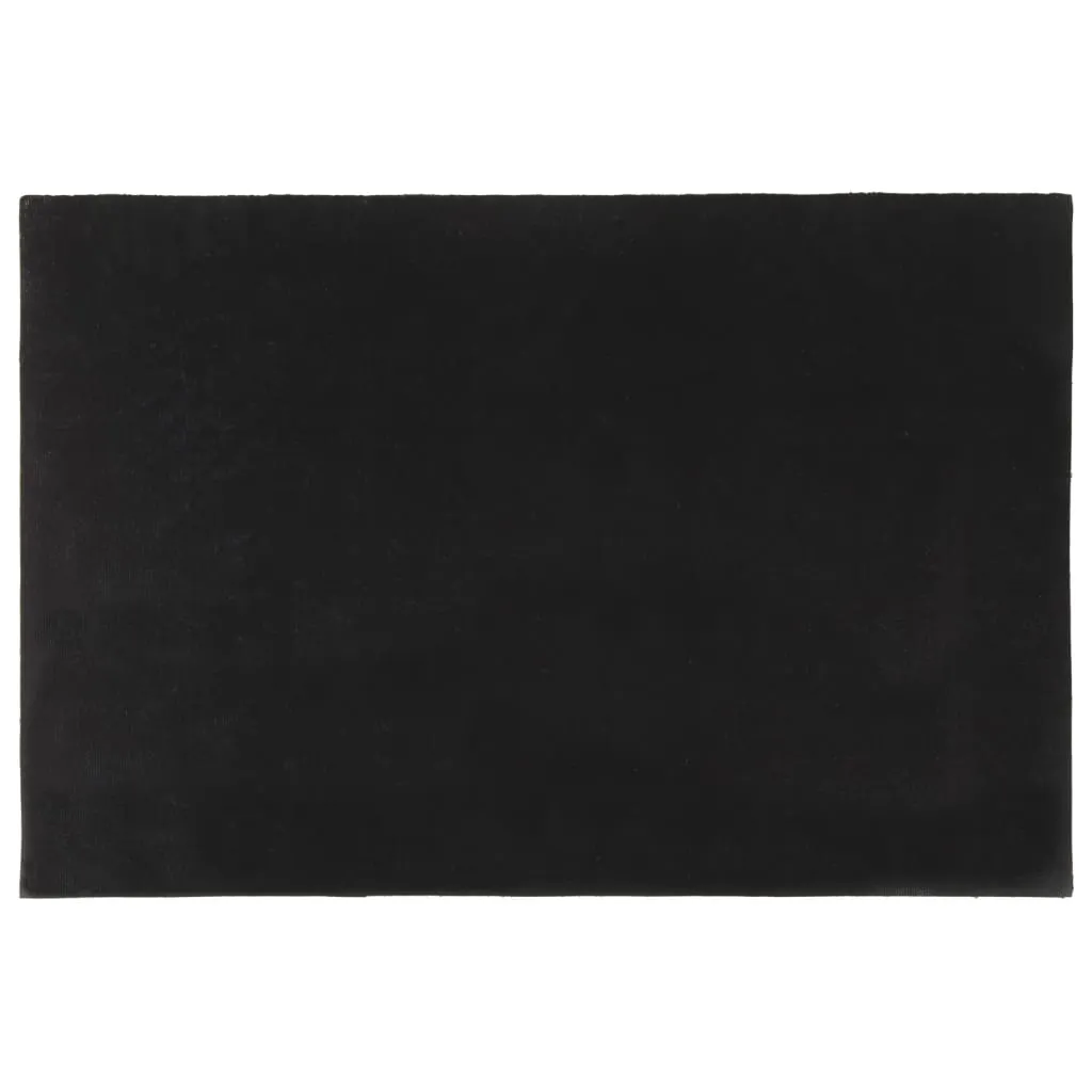 vidaXL Door Mat Black 60x90 cm Tufted Coir