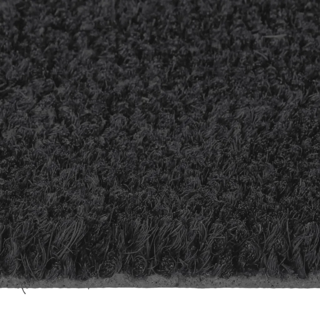 vidaXL Door Mat Black 60x90 cm Tufted Coir