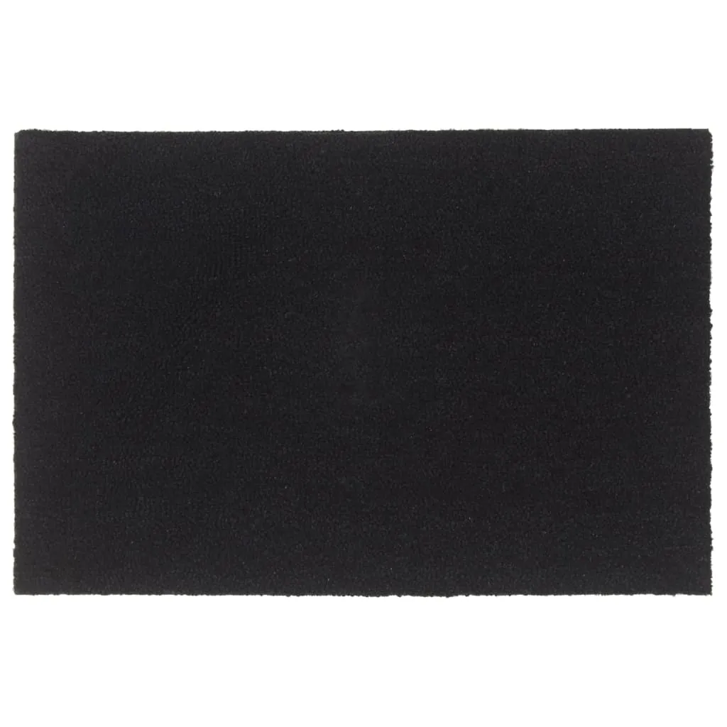 vidaXL Door Mat Black 60x90 cm Tufted Coir