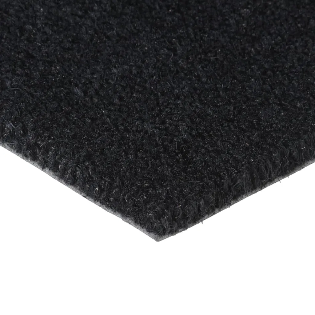 vidaXL Door Mat Black 60x90 cm Tufted Coir