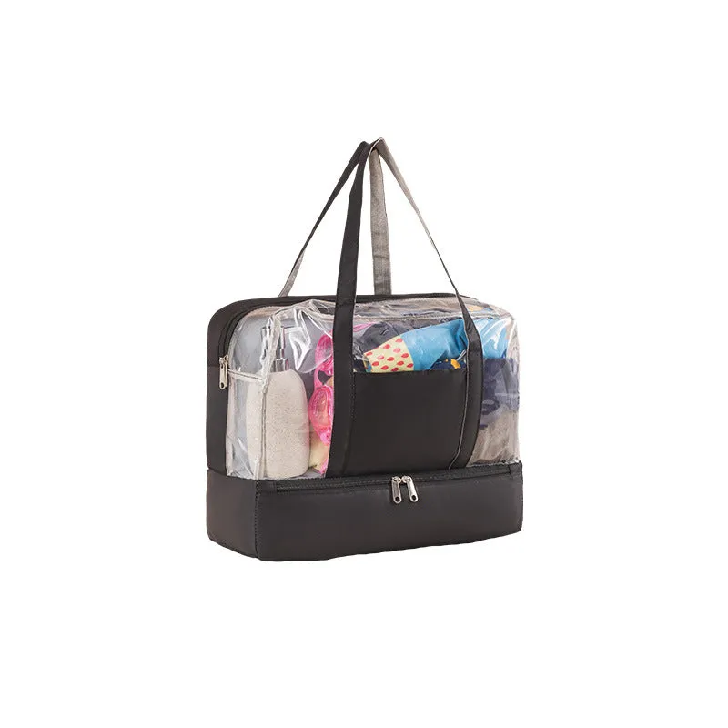 Waterproof outdoor dry-wet separation beach bag