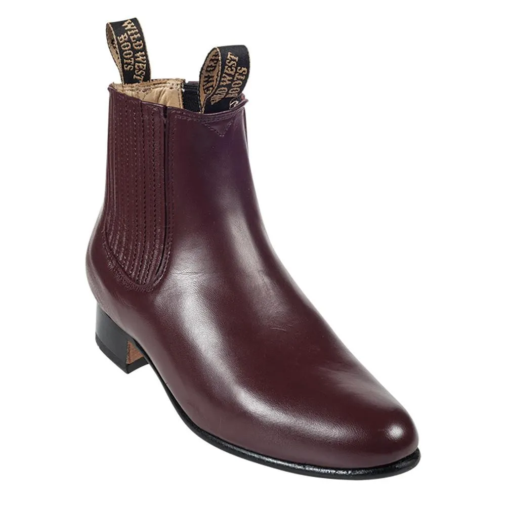 Wild West Men's Deer Leather Ankle Boots