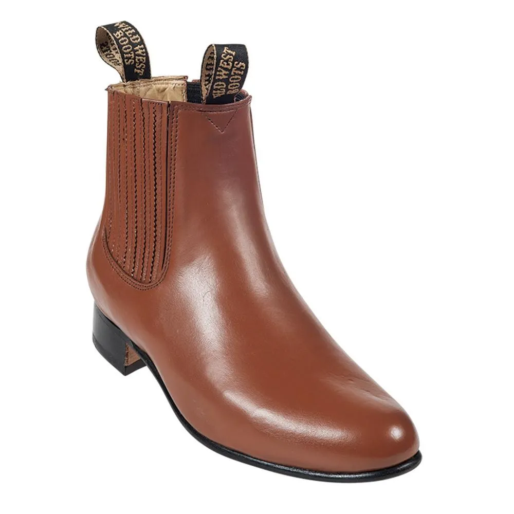 Wild West Men's Deer Leather Ankle Boots