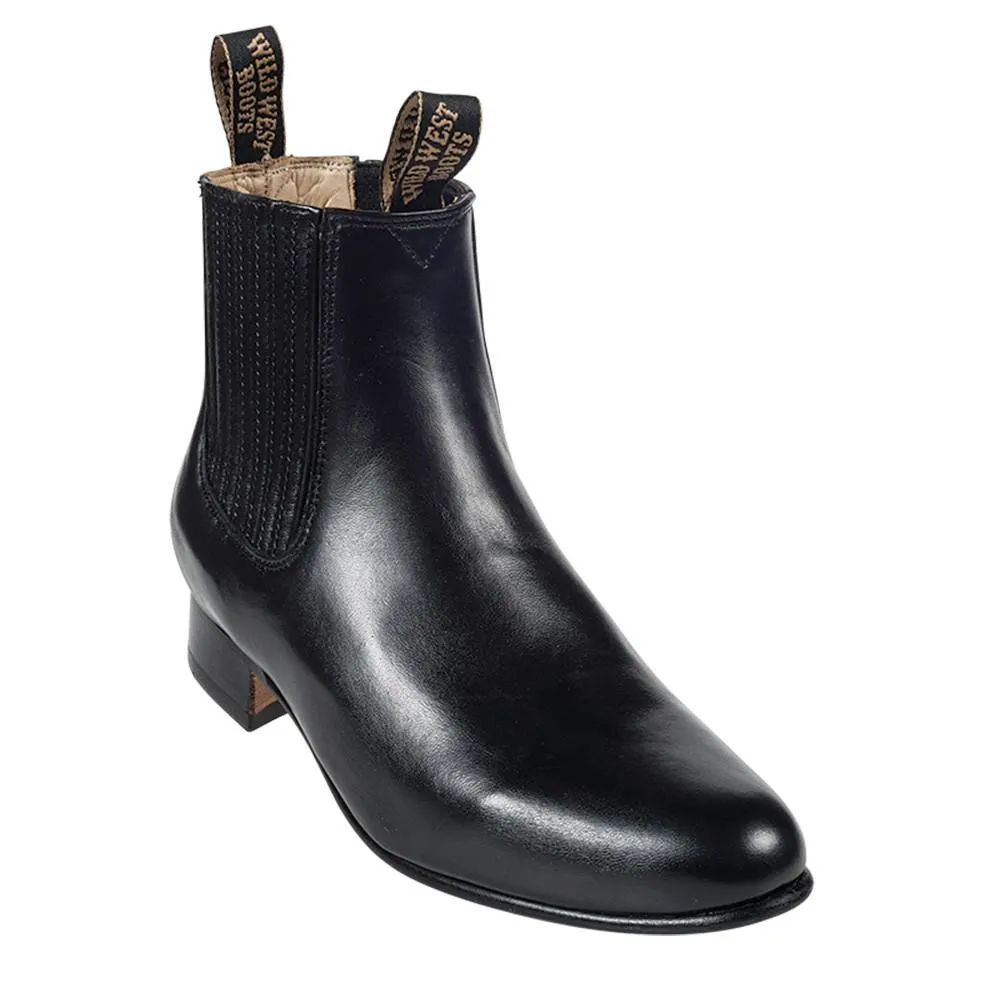 Wild West Men's Deer Leather Ankle Boots