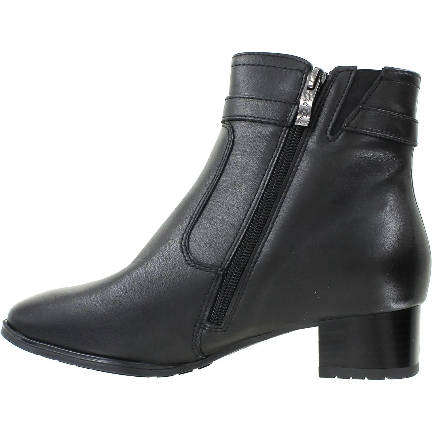 Women's Ara Georgia Black Leather