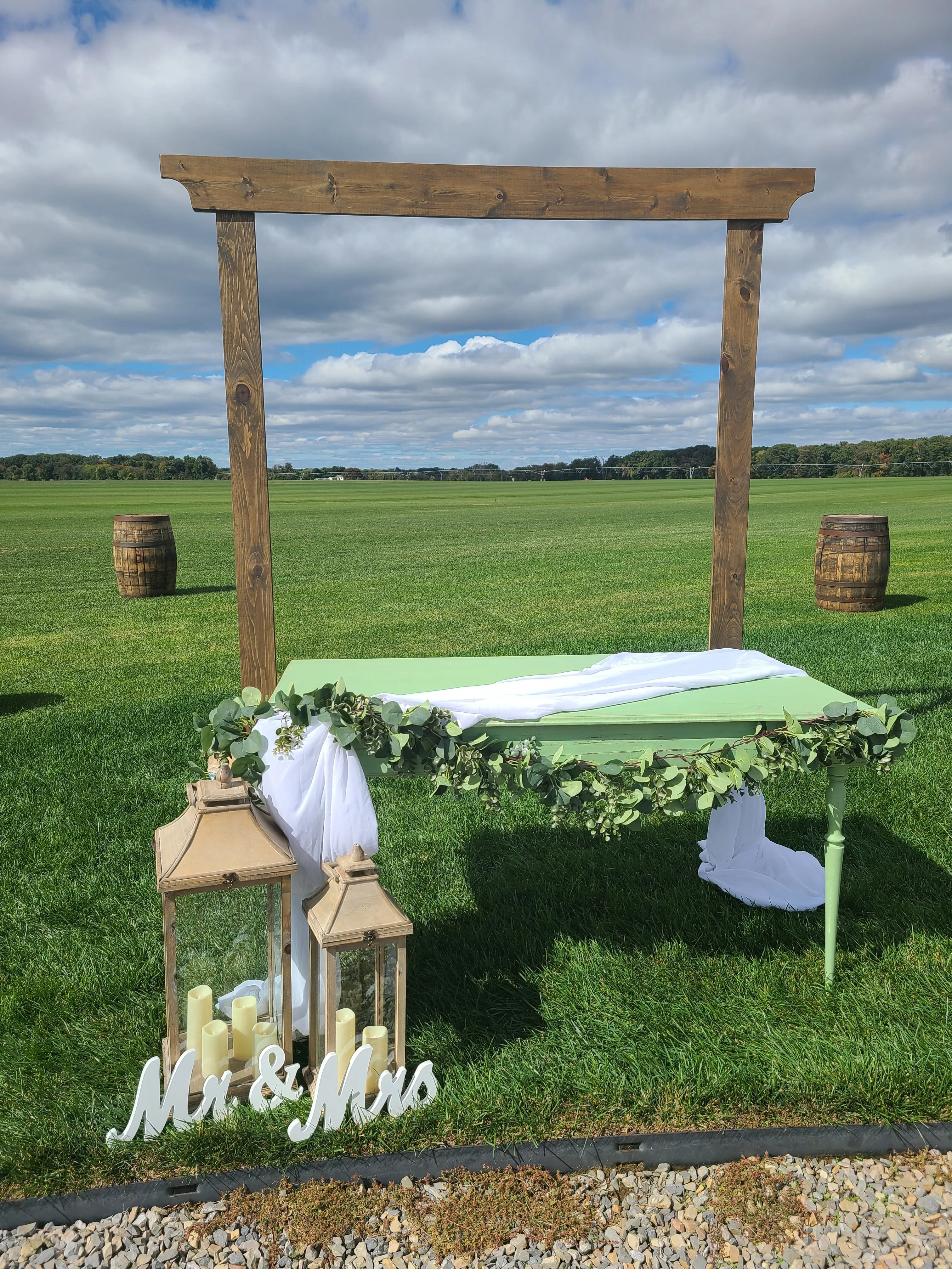 Wood Wedding Arch