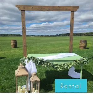 Wood Wedding Arch