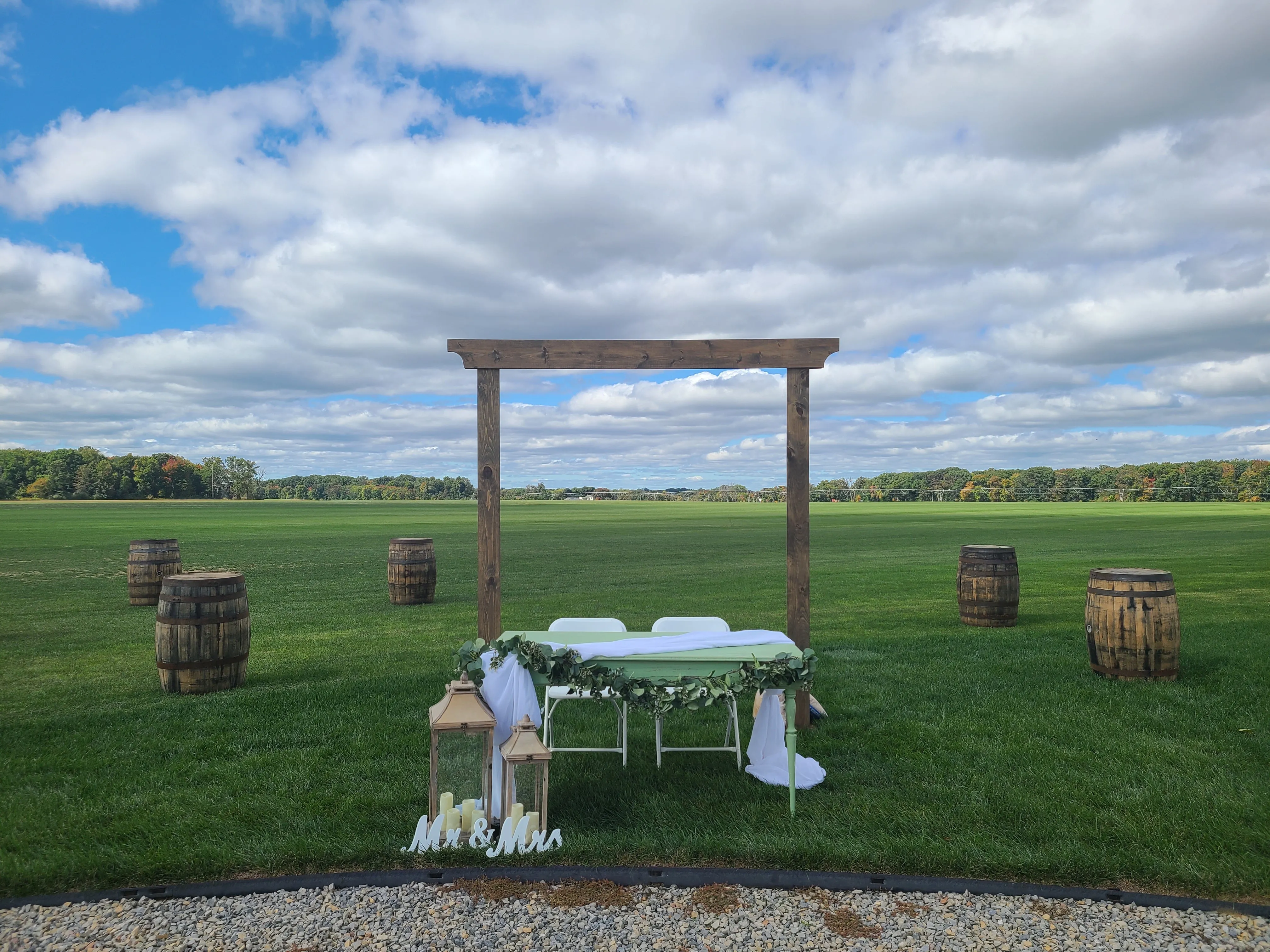 Wood Wedding Arch