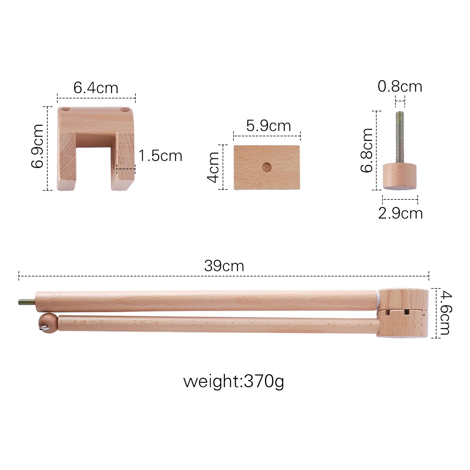 Wooden Beech Mobile Arch